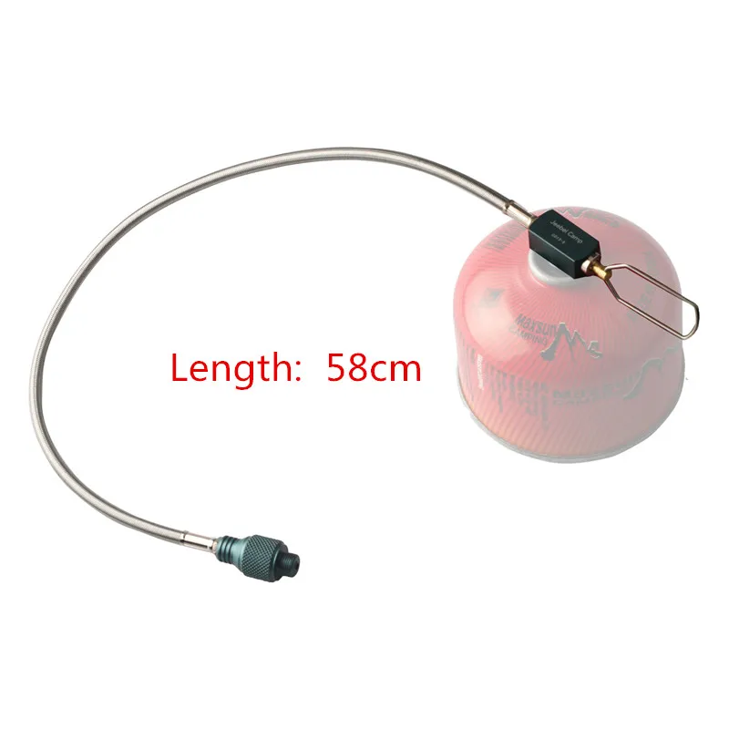 Length 58cm Jeebel Camp газ удлинитель трубка газовый переходник для печки Открытый Кемпинг пропан цилиндры Бак конвертер - Цвет: Length 58cm