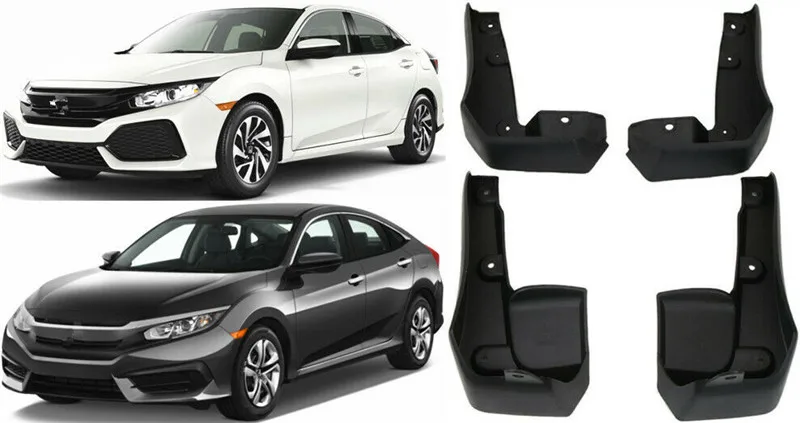Брызговики и щитки от грязи для украшения автомобиля подходят Honda Civic 4 шт./компл.