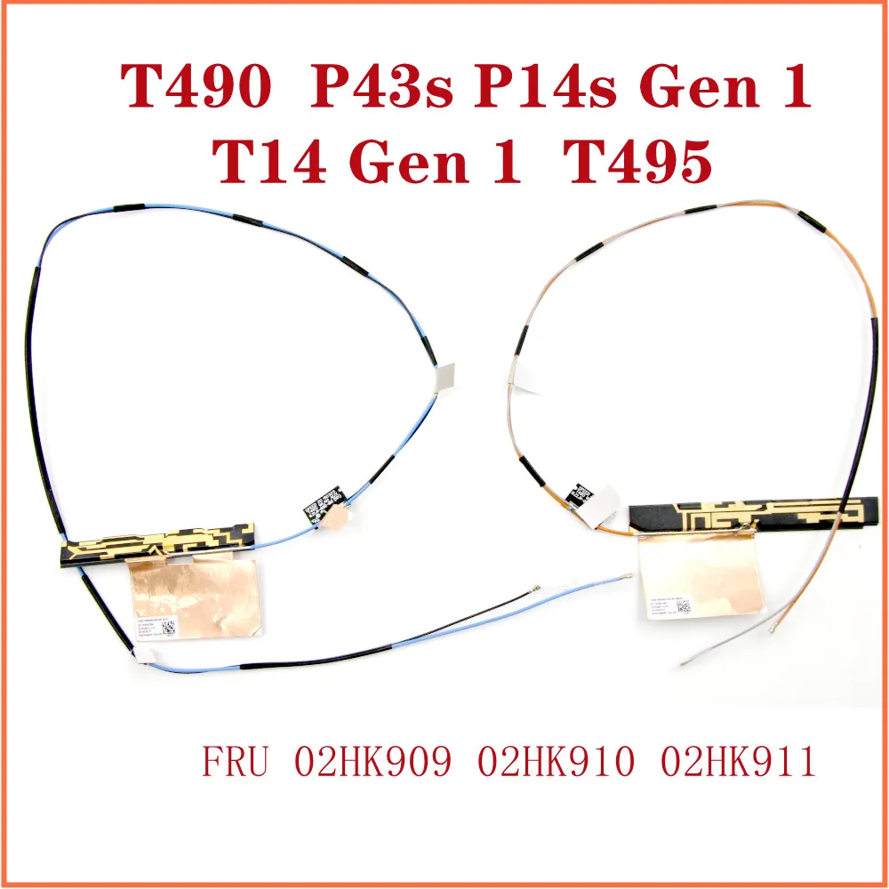 

Комплект антенн 02HK909 02HK910 02HK911 для Lenovo Thinkpad T490 T495 P43s P14s Gen 1 T14 Gen 1 3G 4G WLAN WWAN