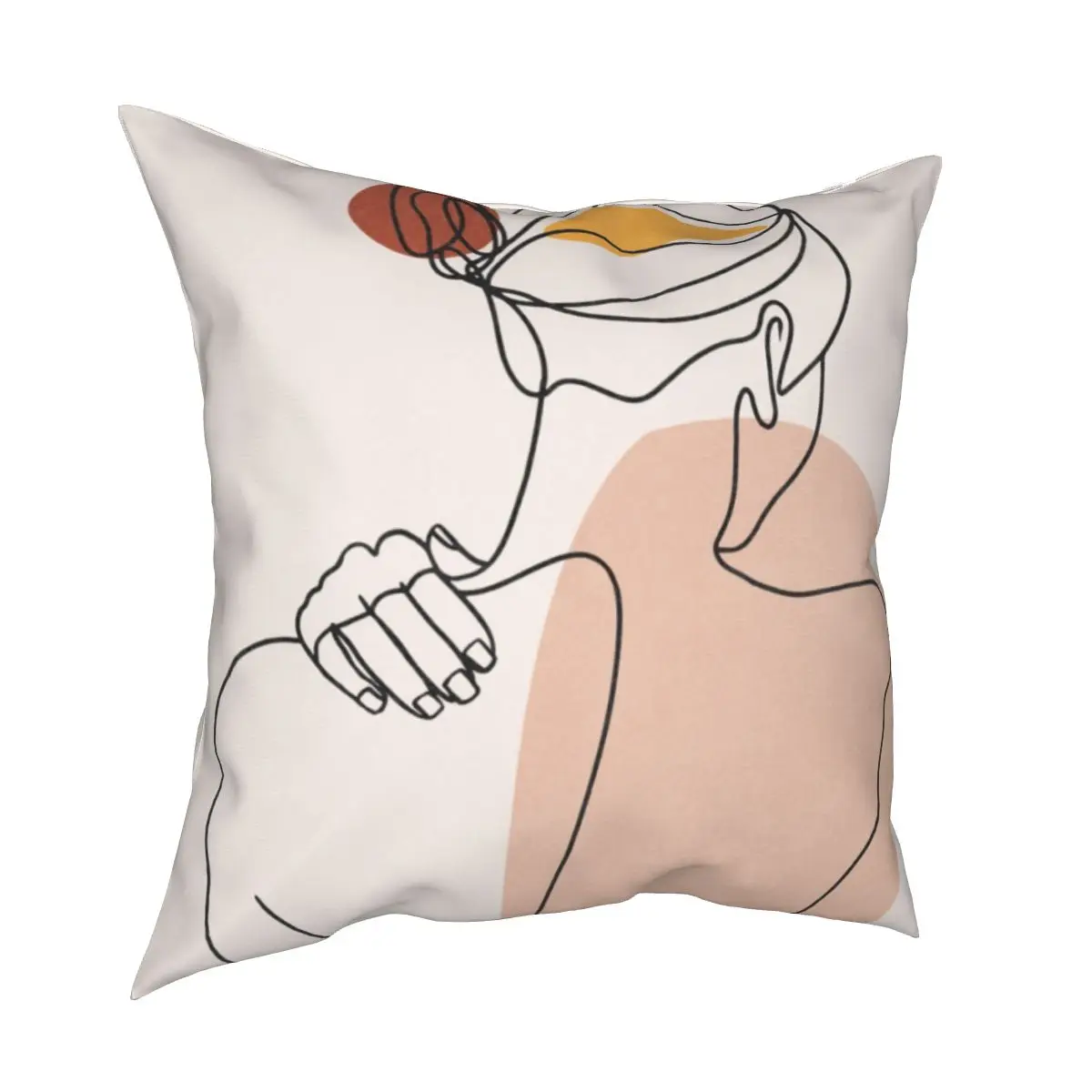 Абстрактное искусство стрейч искусственная ткань наволочка с принтом