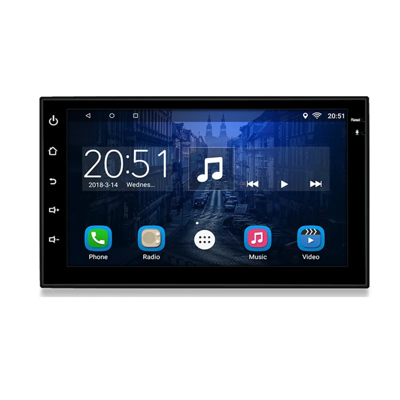 Универсальная автомобильная магнитола на Android с 7-дюймовым экраном поддержкой