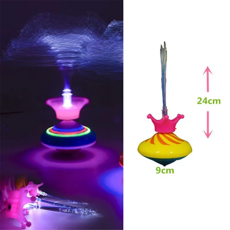 Детская игрушка новинка волоконный спиннинг лазерная музыка светящийся