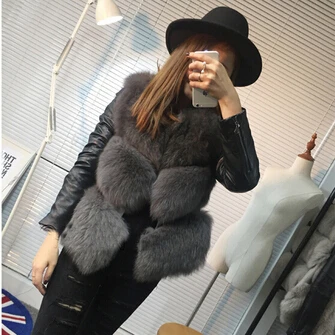 2020 зимняя куртка из искусственного меха Женская для отдыха размера плюс кожаная