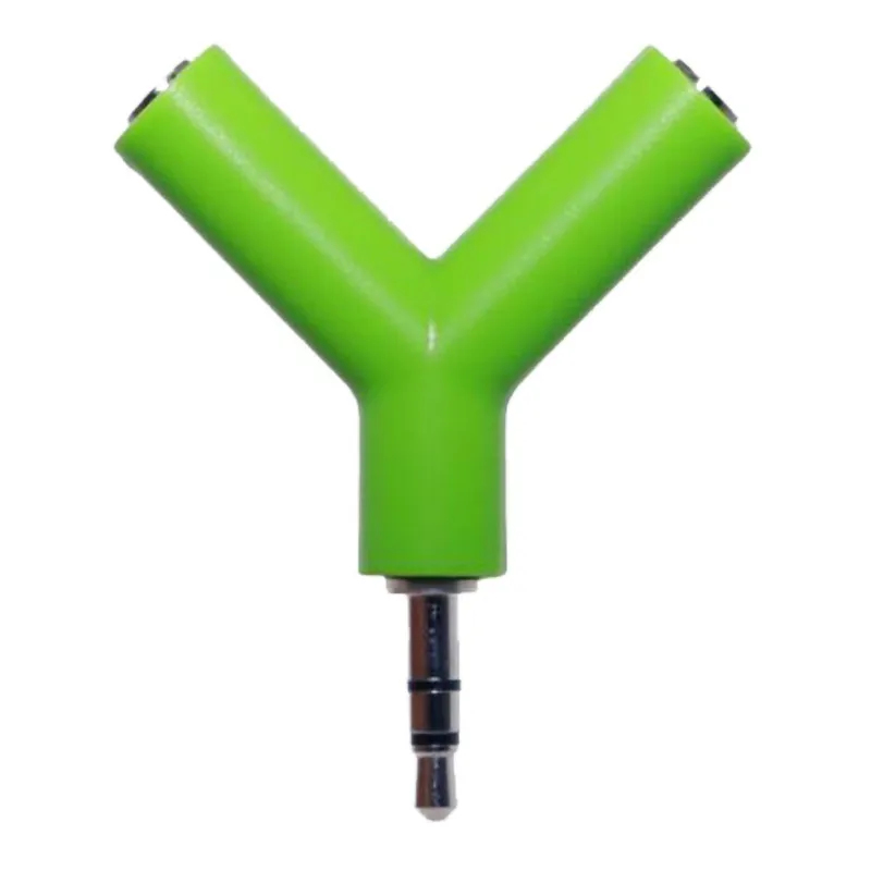 Y образный адаптер для наушников 3 5 мм двойной разъем сплиттер с кольцом ключей