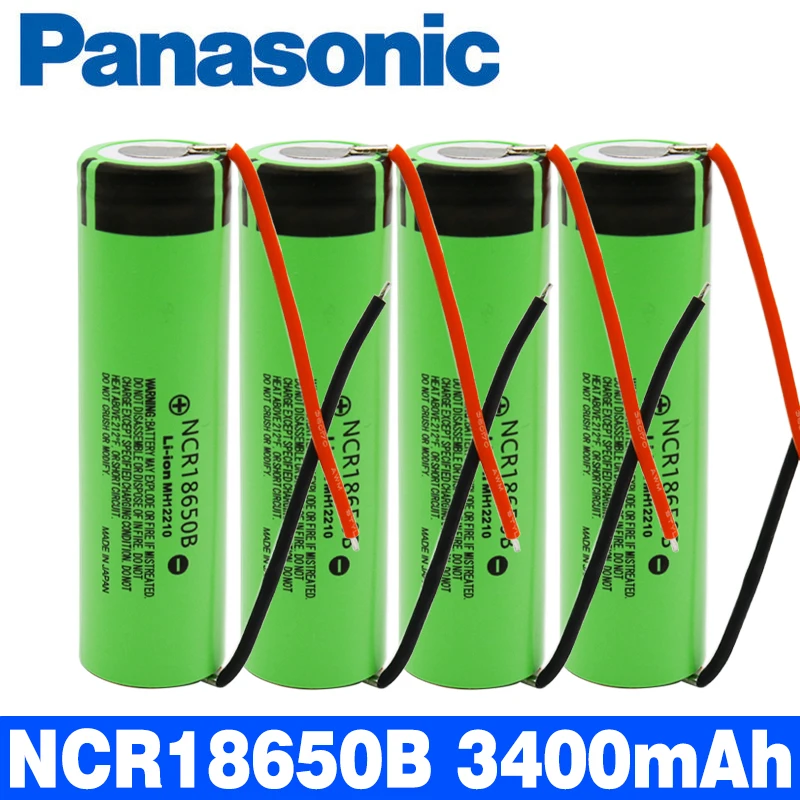 1 20 шт. Panasonic оригинальная большая ёмкость NCR18650B 3 7 V 3400 мА/ч 18650 перезаряжаемая