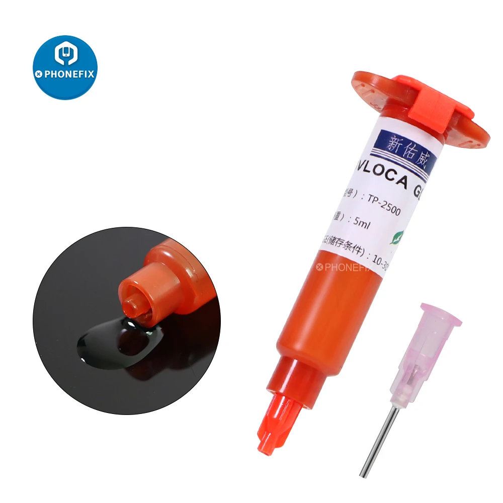 uv liquid glue TP-2500 5/10ml LOCA Liquid Optical Clear Adhesive Mobile Phone LCD Touch Screen Glass Repair with Syringe Needle |