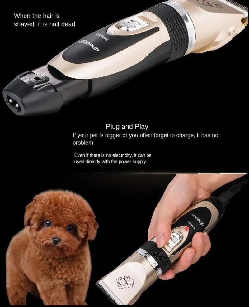 Baorun электробритва для домашних животных собака электрический толкатель