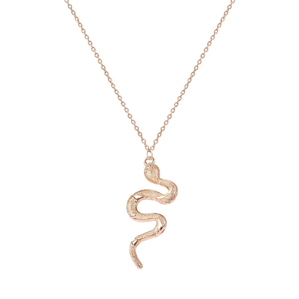 

Snake Necklace New Animal Snake Dangle Women Pendant Necklace Minimalist Style Alloy Trendy Female Birthday Jewelry Gift Party