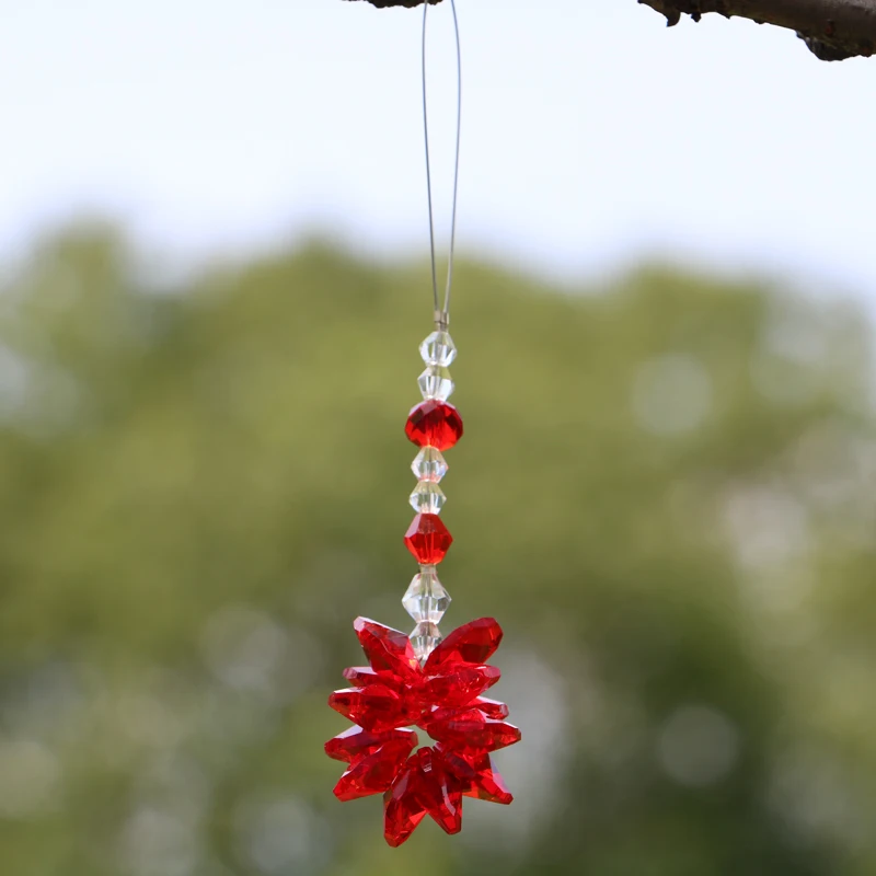 1 шт. K9 Хрустальная чакра Starburst Suncatcher подвесная фэн шуй Призма Радужная подвеска