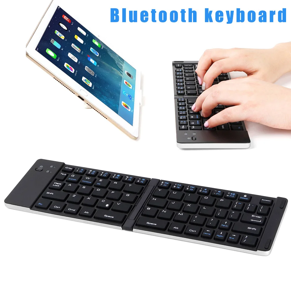 

Portable Folding Bluetooth Keyboard Foldable for Mobile Phone PC Tablet JR Deals
