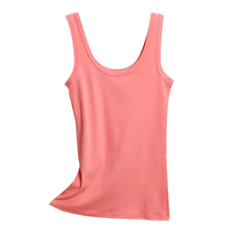 Spring Summer Tank Tops For  Women Sleeveless Round Neck Loose T Shirt Ladies Vest Singlets Camisole CottonThin Vest images - 6