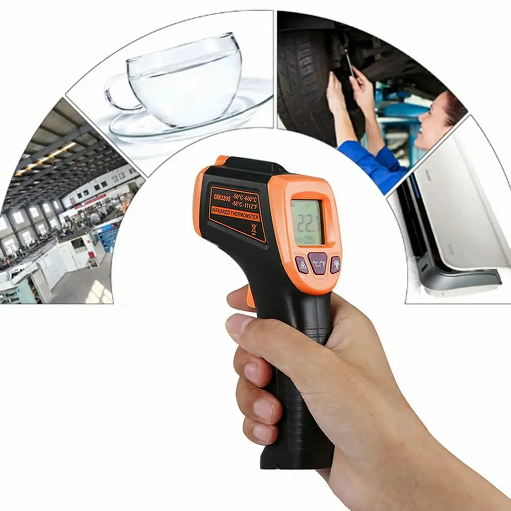 Бесконтактный цифровой инфракрасный термометр GM320S лазерный измеритель