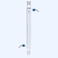 laboratory condenser tube 200300400500mm port 2424mm high borosilicate glass straight type