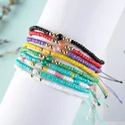 Очаровательный плетеный браслет из бисера, новый модный Лидер продаж, дешевый цветной регулируемый браслет из бисера для женщин, подарок