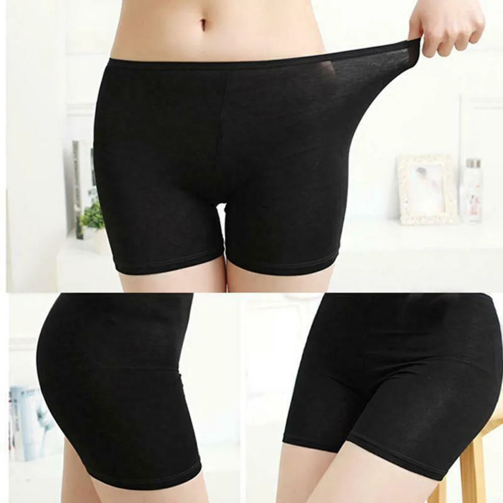 High Waist Summer Women's Skirt Shorts-Boxer Panties Girls Safety Briefs Boyshort Underpants Tights Slim Lingeries Short Pants | Женская