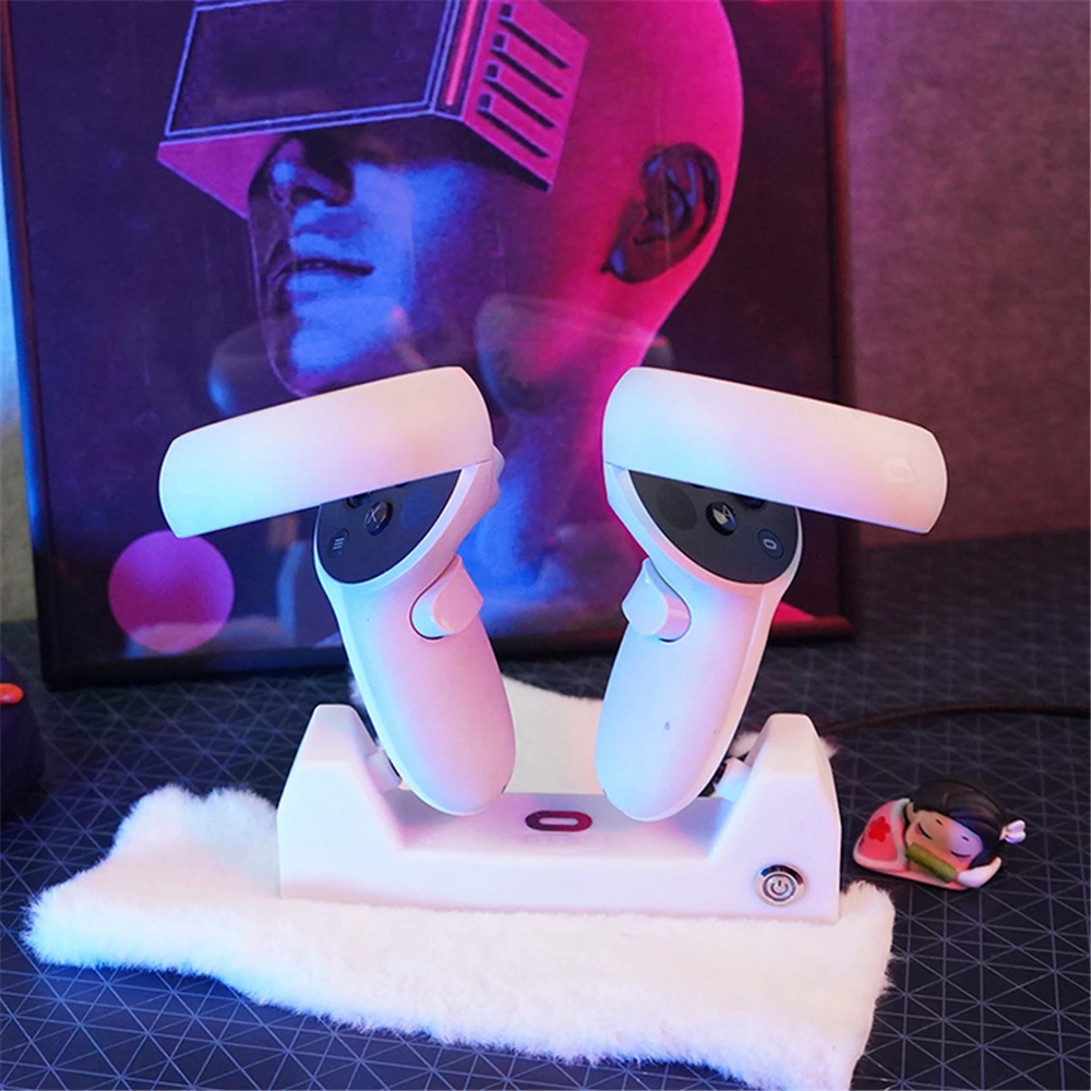 

Двойной контроллер, подставка для хранения, держатель, магнитная зарядная станция для рукоятки Oculus вопросы 2