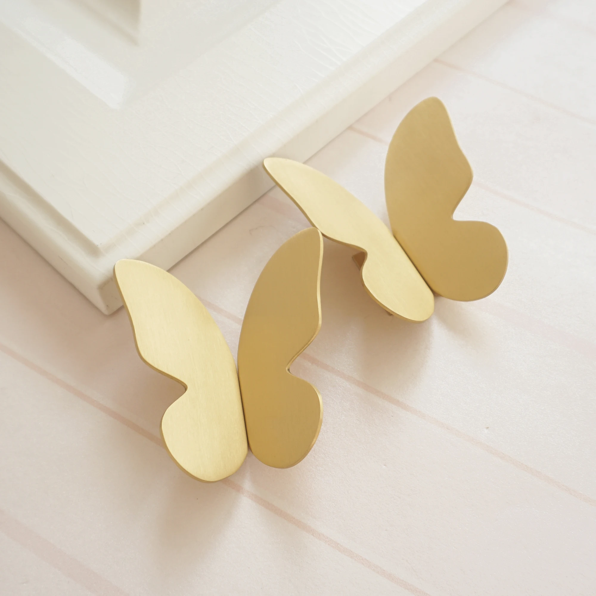 Медь Batterfly ручки для ящика комода латунная ручка двери шкафа уникальные детской