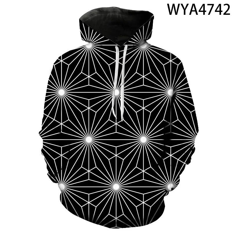 

2020 New Funny 3D Printed Lrregular Stripes Vortex Hoodies Men Women Children Cool Long Sleeve Boy Girl Fashion Print Pullover