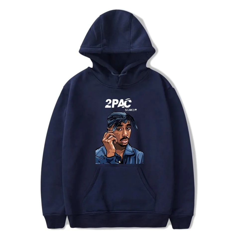 Хипстерская популярная Толстовка Tupac 2pac для взрослых унисекс зимняя с длинным