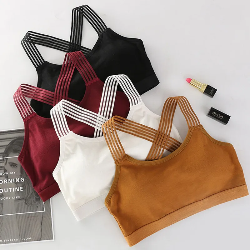 

Women's Yoga Sports Bra Fitness Wrap Sexy Back Bra Breathable Sports Jogging Running Gym Vest Shock Resistant Top Sportswear