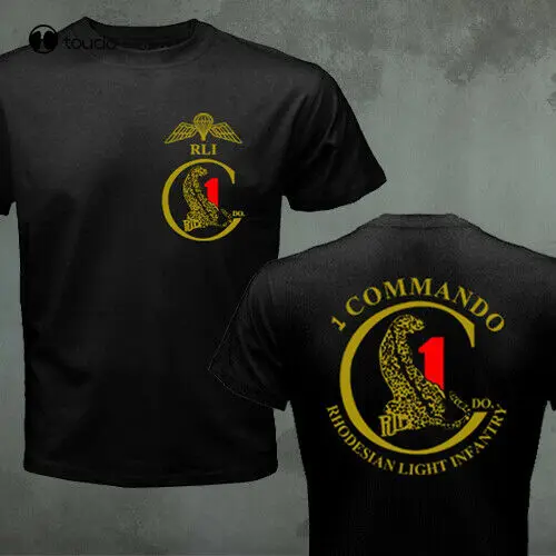 

1 Commando Rli Rhodesian Light Infantry Army Bush War T-Shirt Tee Shirt
