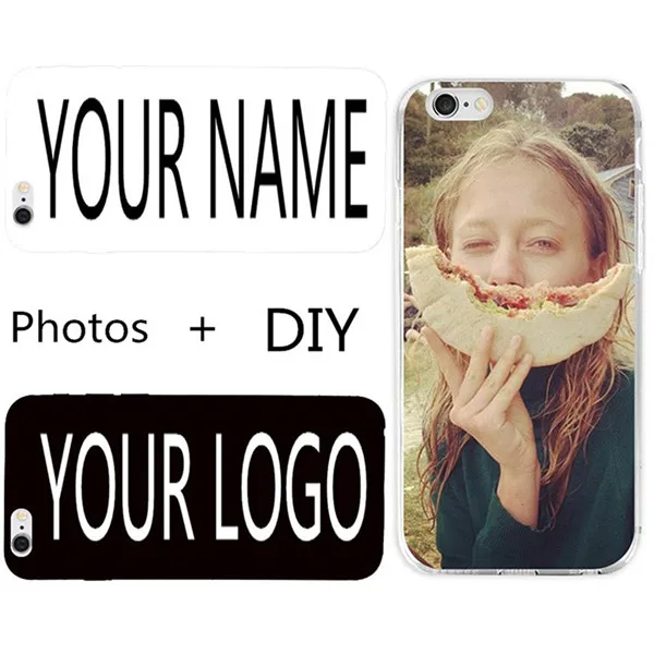 DIY Индивидуальный дизайн логотип с собственным именем печать на фото телефон