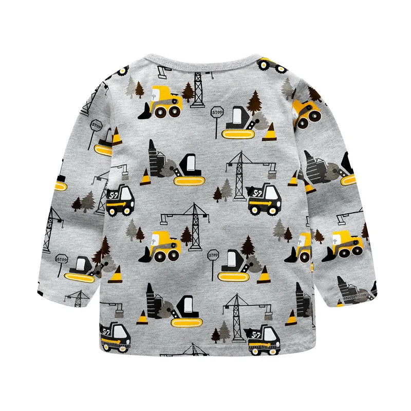 Для маленьких мальчиков детские футболки с длинными рукавами для Sweatwear топы