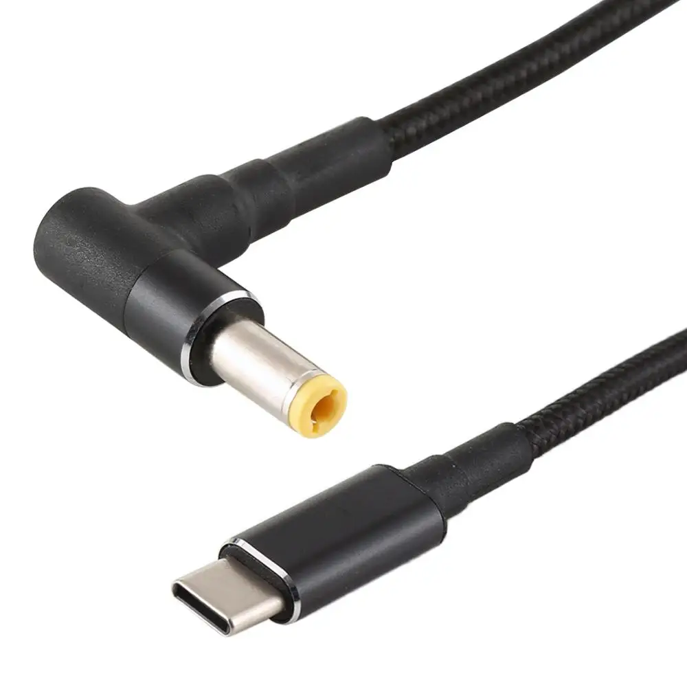 5 5x2 мм Штекерный кабель USB Type-C питания PD 100 Вт адаптер для кабеля ноутбука длиной 1 7