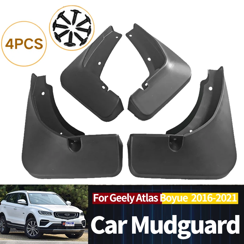 

Car Exterior Mudflaps Mud Flaps Splash Guards Mudguards For Geely Atlas Boyue Emgrand X7 Sport Proton X70 NL-3 2016-2021 Fender