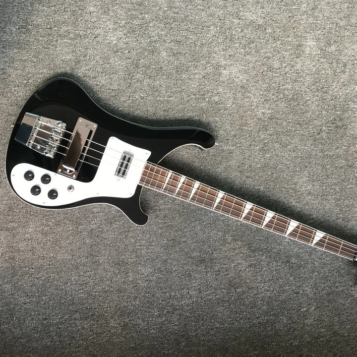 

4 Strings Black Electric Bass with 22 Frets,Rosewood Fretboard,Providing Customized Service