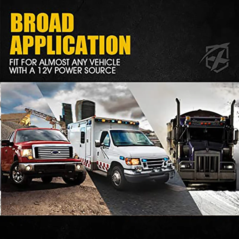 Желтый/белый 6 светодиодный аварийный мерцающий светильник s комплект