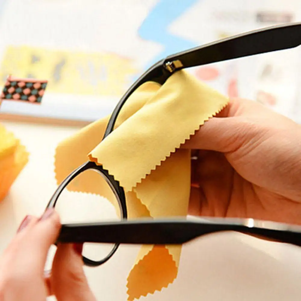 Салфетка из микрофибры для чистки очков салфетка и линз аксессуары бытовой 130x130