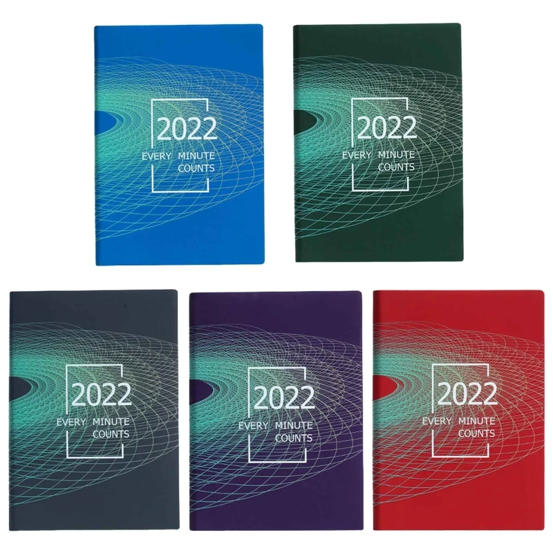 

2022 New 2022 Business Planner A5 Daily Journal Leather Notepad 200 Sheets with Timetable