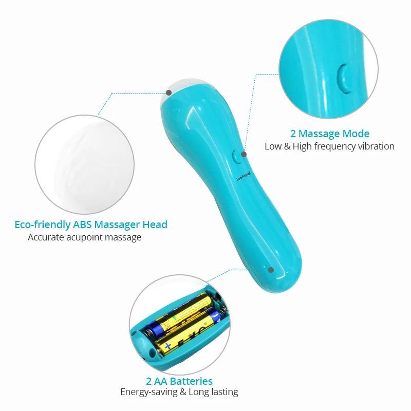 Мини массажер Портативный Массажная ручка Помогает всего тела релаксацию и