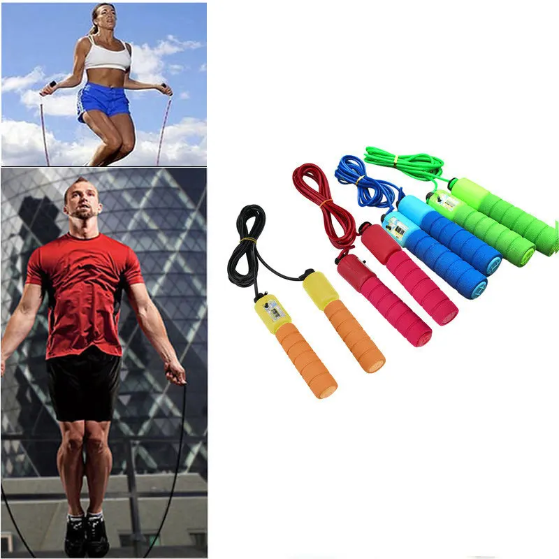 

Professional Jump Ropes with Counter Sports Fitness Adjustable Fast Speed Counting Jump Skip Rope Weight Loss Skipping Wire 6