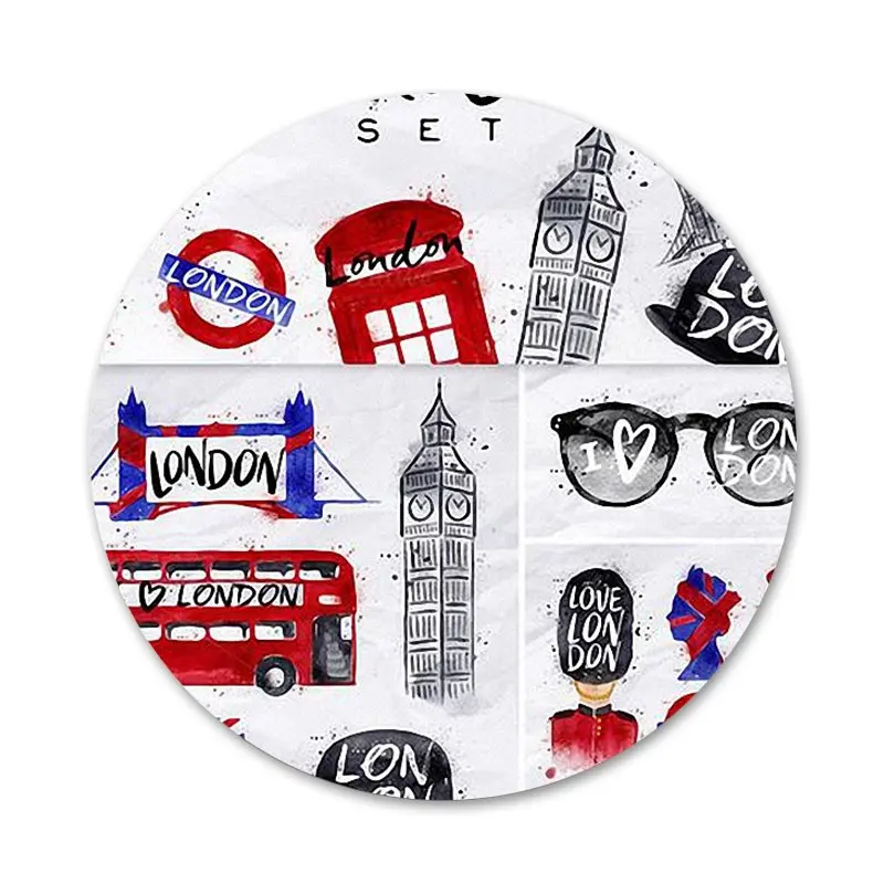 Лондонский автобус Англия телефон Биг Бен значки значок Металлические Значки