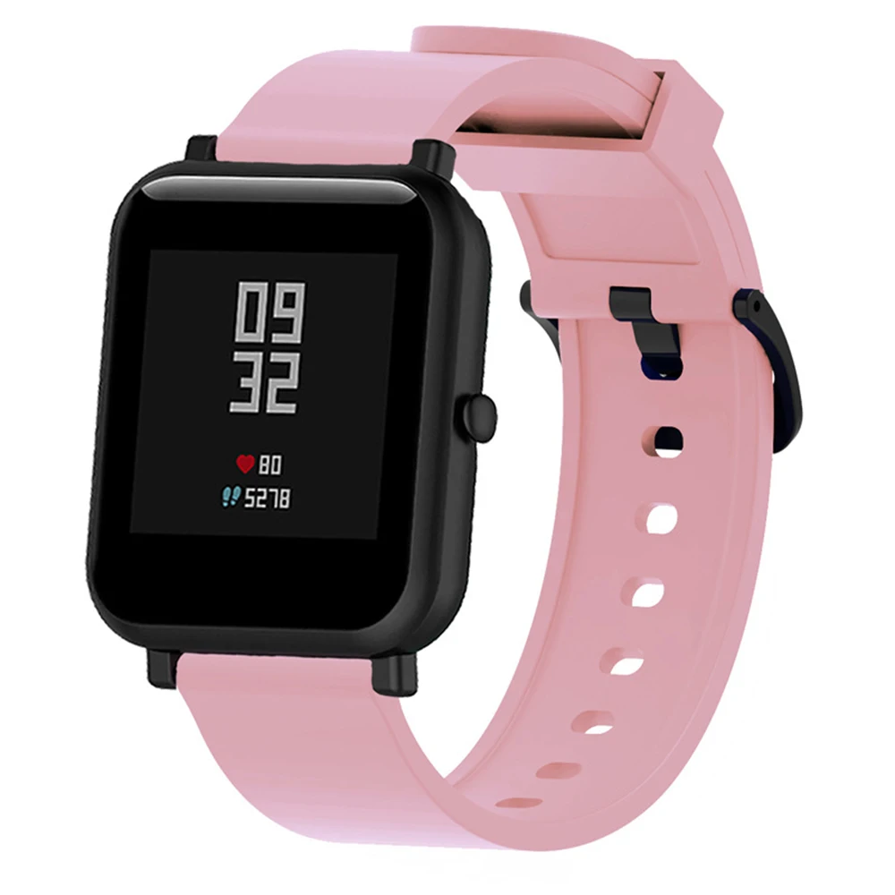 Силиконовый спортивный ремешок для смарт-часов Xiaomi Huami Amazfit Bip 20 мм сменный