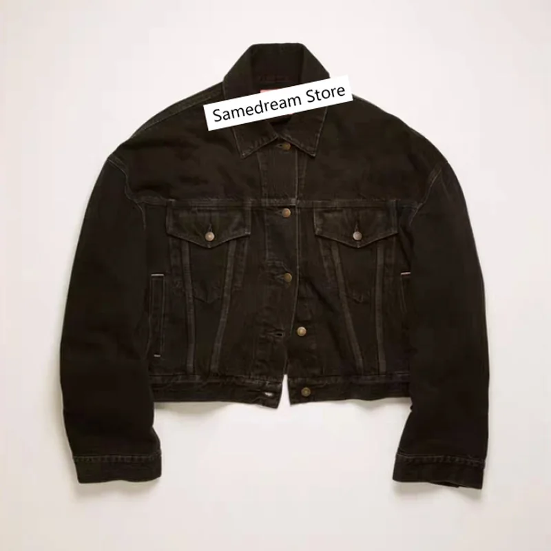 Классическая Повседневная женская джинсовая куртка Ранняя осень новая