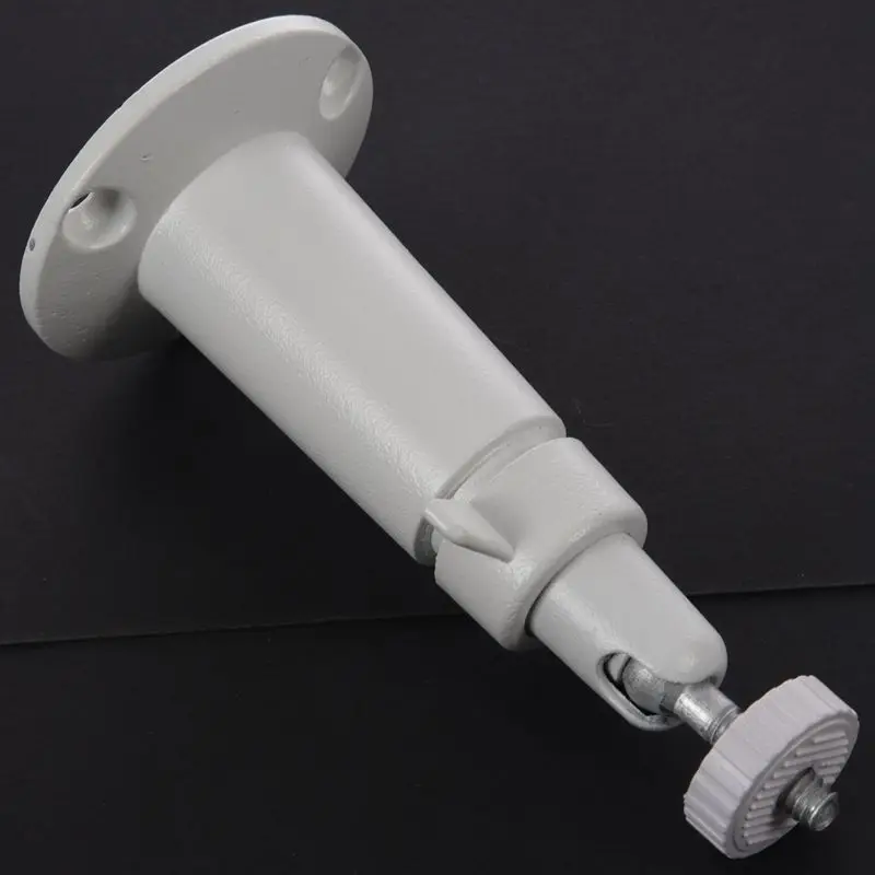 

1/4 Inch Thread Metal CCTV Security Camera Holder Wall Mount Bracket white