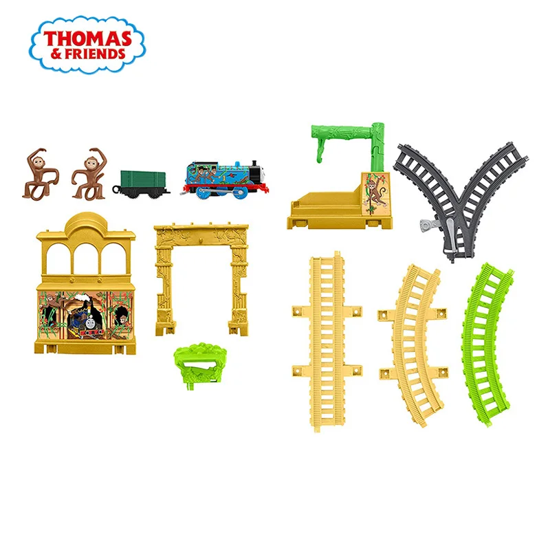 Thomas &amp Friends Trackmaster Monkey Palace Set Train Play Diecast Car Railway Motorized Engine Track Playset Toys For Children | Игрушки и