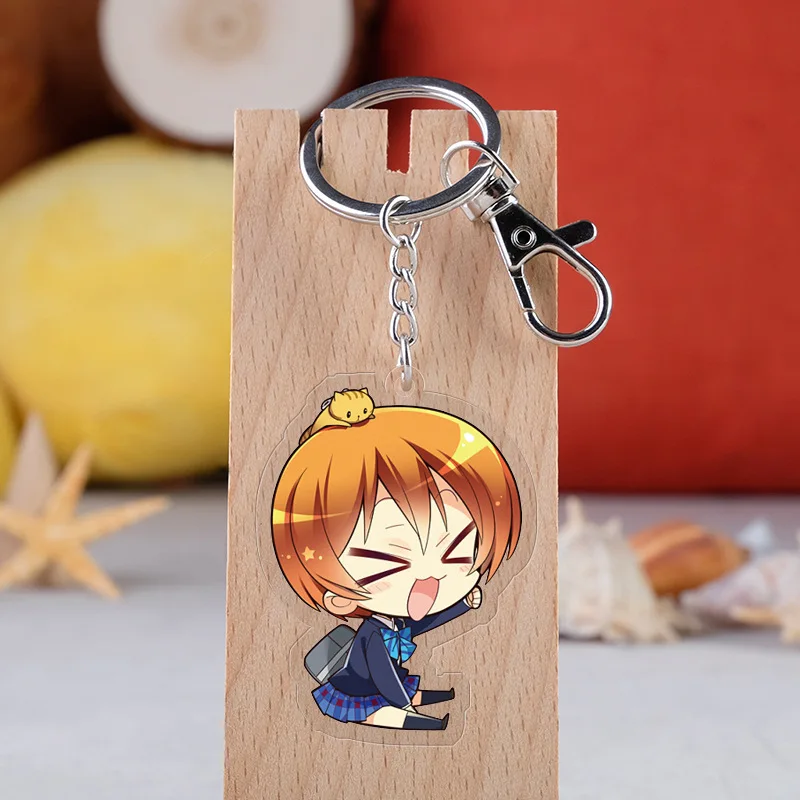 10 шт. акриловые игрушечные брелоки Love Live Брелок для ключей с двусторонней