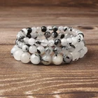 Lingxiang, модные натуральные ювелирные изделия, черные хрустальные камни, свободный браслет с бусинами, подходят для гламурных мужчин и женщин, амулет