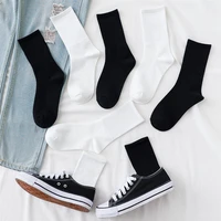 white socks black streetwear woman calcetines women skarpetki meias meia calcetas cool cotton chaussette sock sokken skarpety