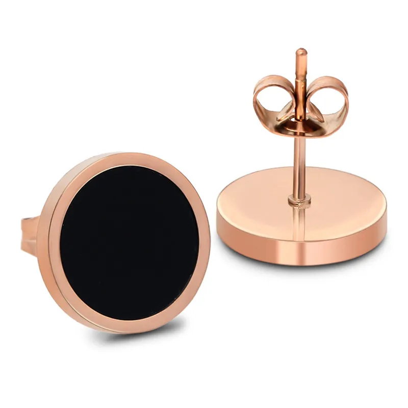 

2020 Hot Sale Vinyl resin Titanium steel Rose gold hypoallergenic Earrings Crystal from Swarovskis Stylish simplicity Unisex