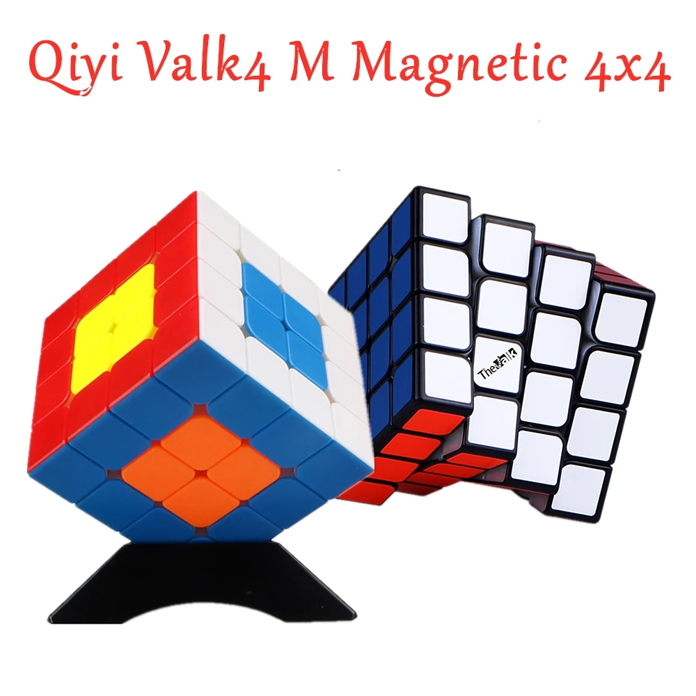 Qiyi Valk4 м Магнитный 4x4x4 магический куб valk и формирующая листы для кровли 4 4x4