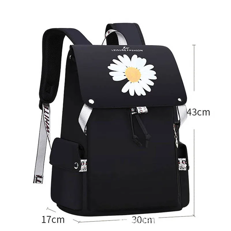 

Waterproof Women's Backpack High Quality Nylon Shoulder Bags Floral Female Bolsa Unisex Backpack Large Capacity Computer Bags