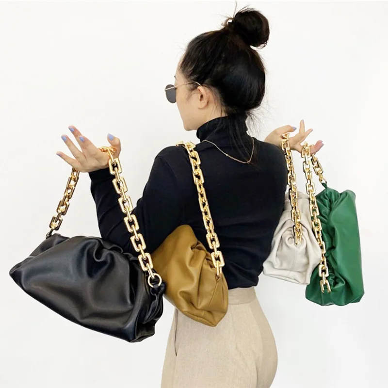 Bag For Women Cloud Pouch Soft Leather Madame Handbag Single Shoulder Slant Dumpling Bag Retro Purse Women Clutch Crossbody Bag