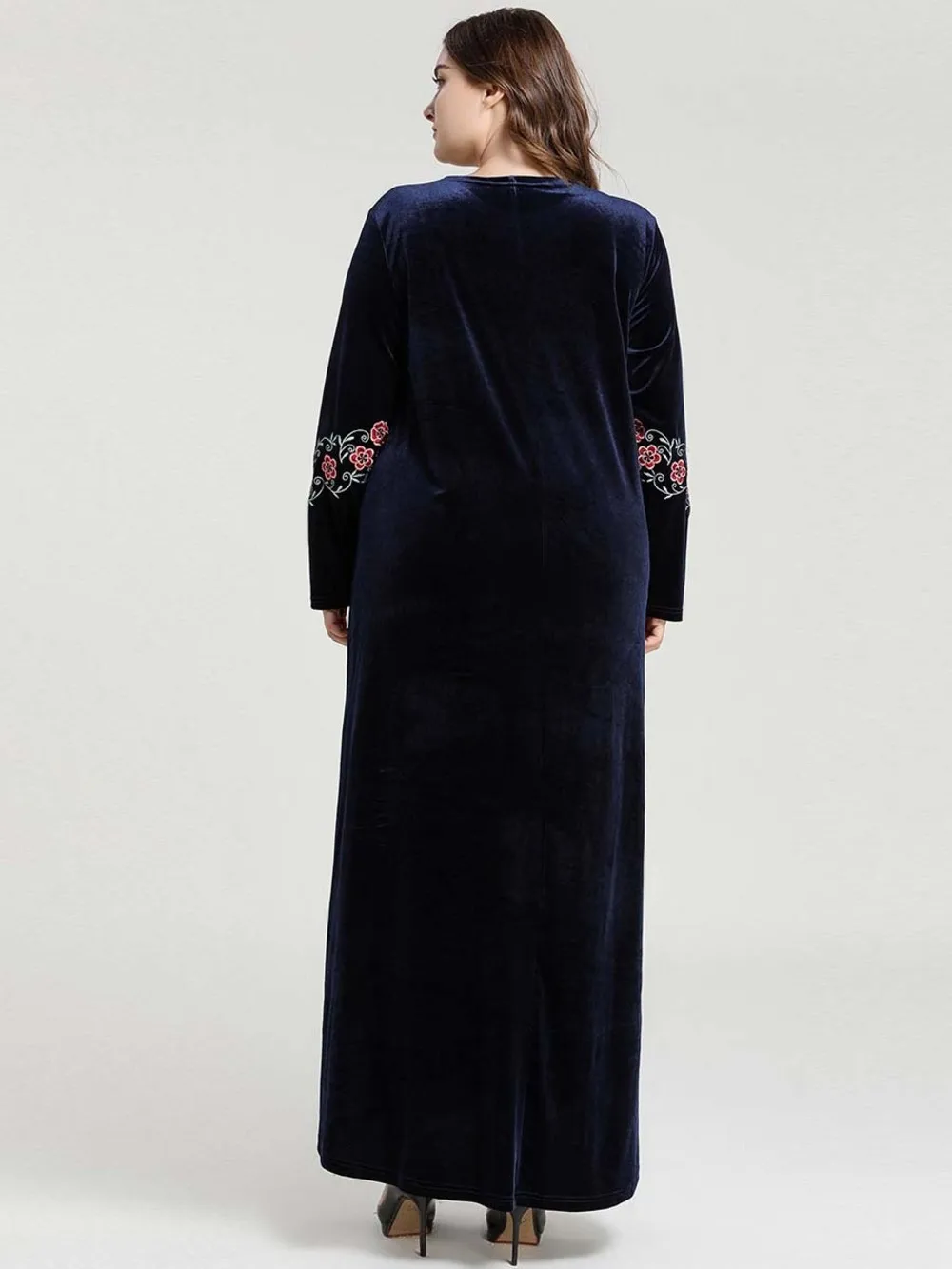 Праздничное мусульманское свадебное платье с длинными рукавами и хиджабом Faldas