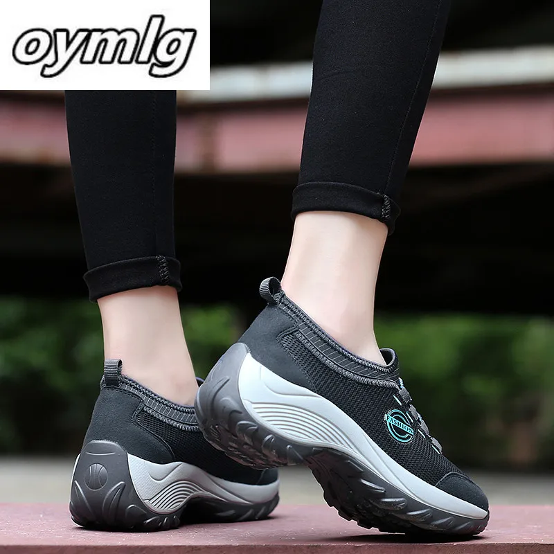 

2020 Women Flat Platform Sneakers Breathable Mesh Casual Shoes Women Sneakers Comfortable Ladies Walking Boat Shoes