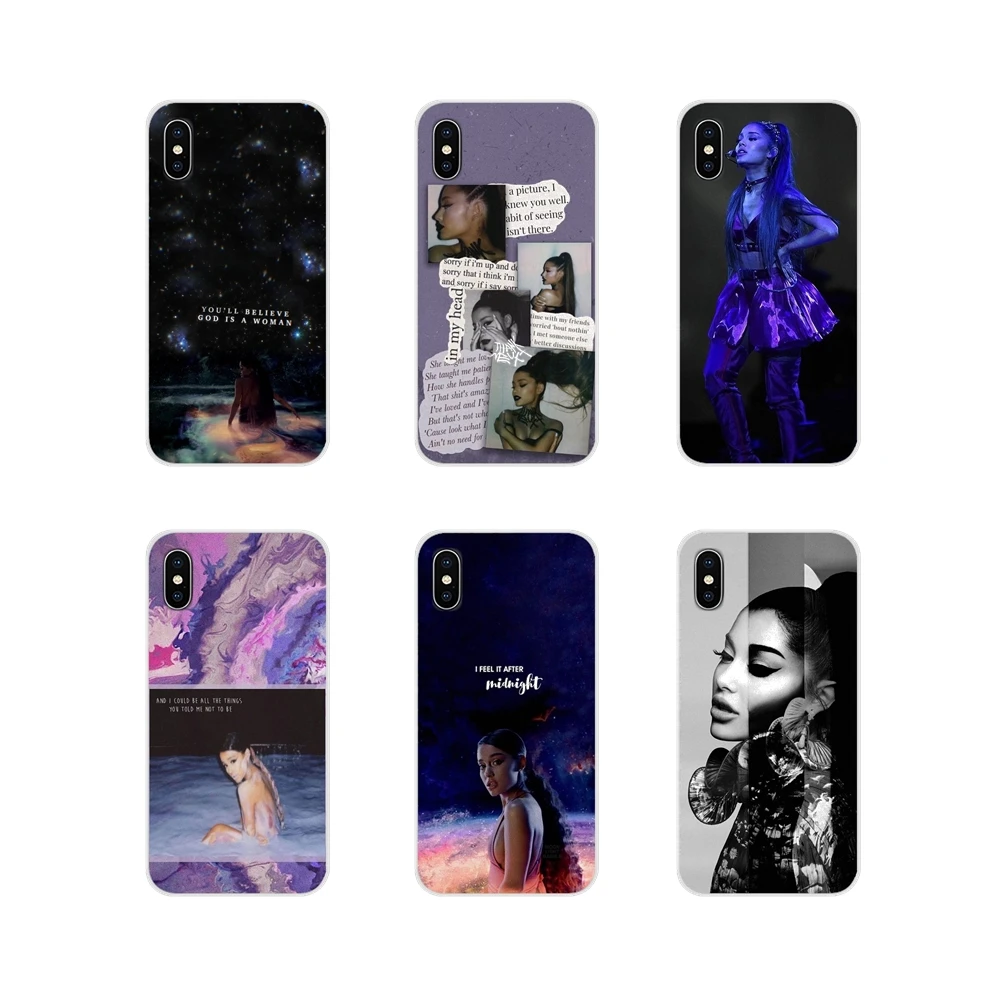Для Apple iPhone X XR XS 11Pro MAX 4S 5S 5C SE 6S 7 8 Plus ipod 5 6 Ариана Гранде Бог женщине прозрачный